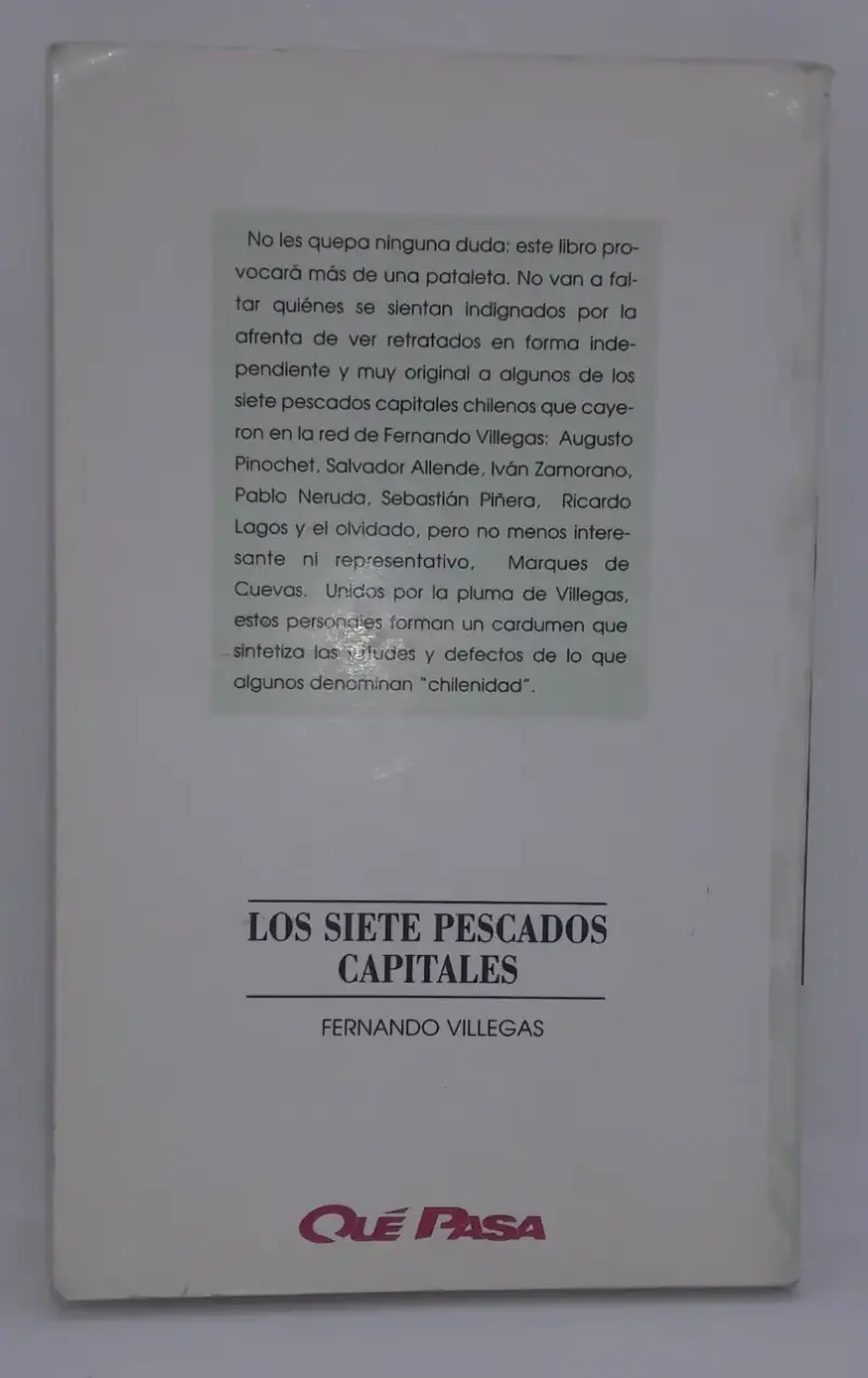 Libro 'Los Siete Pescados Capitales' de Fernando Villegas - 3