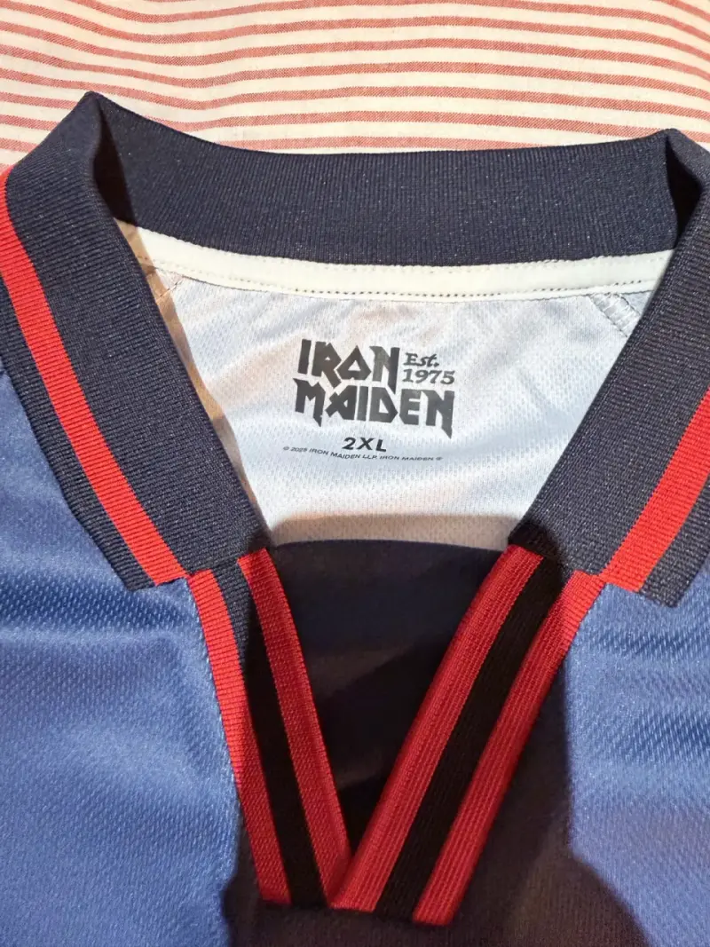 Camiseta Iron Maiden Azul Talla 2XL - 3