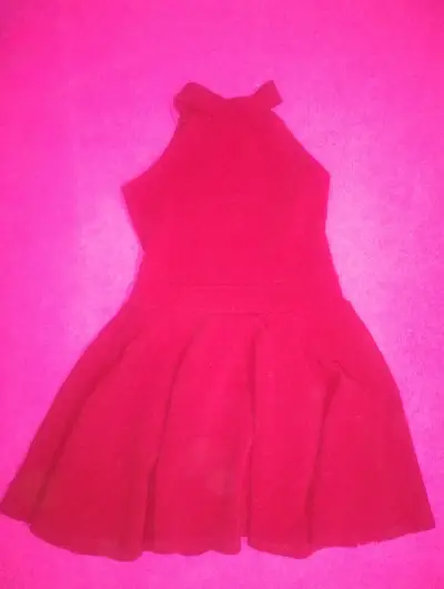 Vestido beige con tirantes y detalles brillantes - miniatura 3