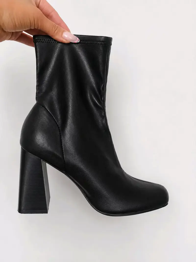 Botines de cuero negro Topshop - 2
