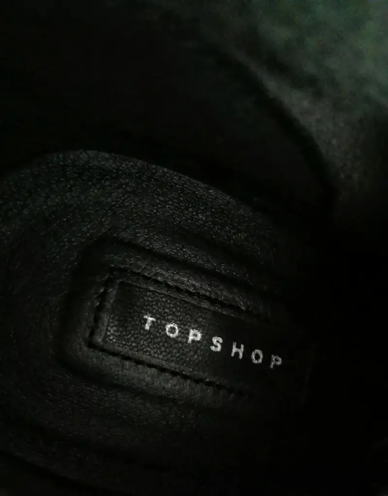 Botines de cuero negro Topshop - 4