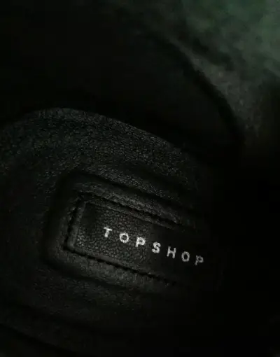 Botines de cuero negro Topshop - miniatura 4