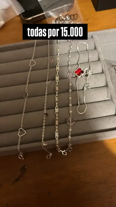 Pulseras de plata 925 con dijes variados - miniatura 2