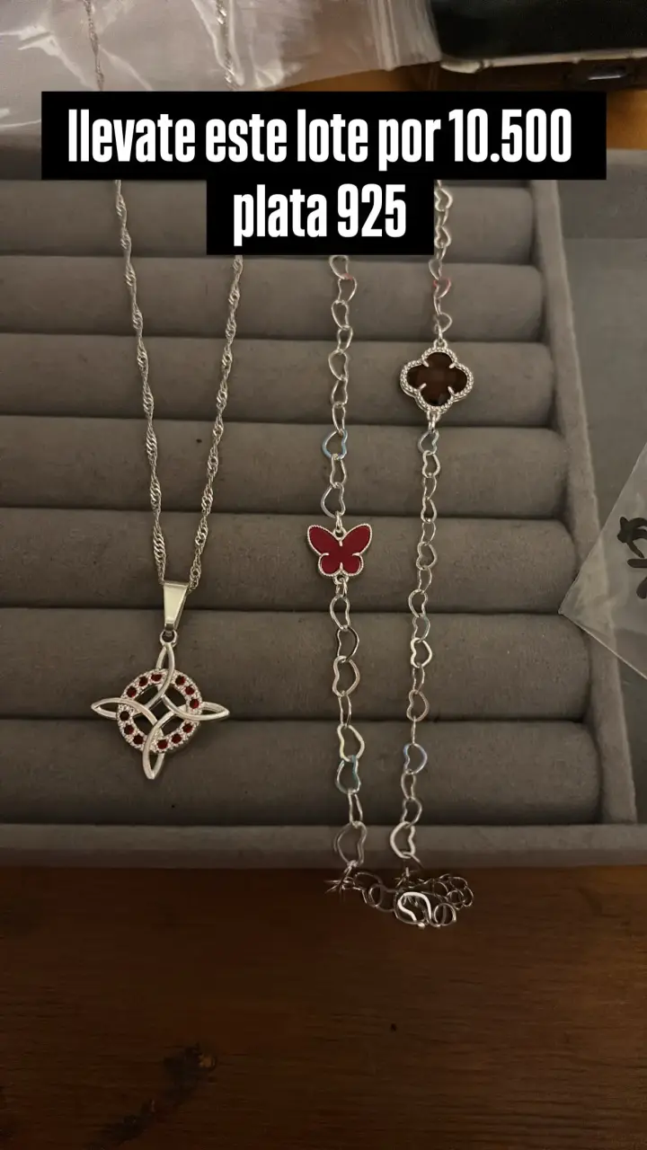 Pulseras de plata 925 con dijes variados - 4