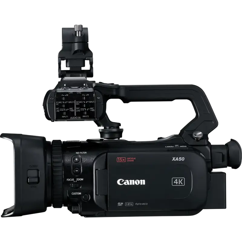 Videocámara Canon XA50 4K con Zoom Óptico 15x - 3