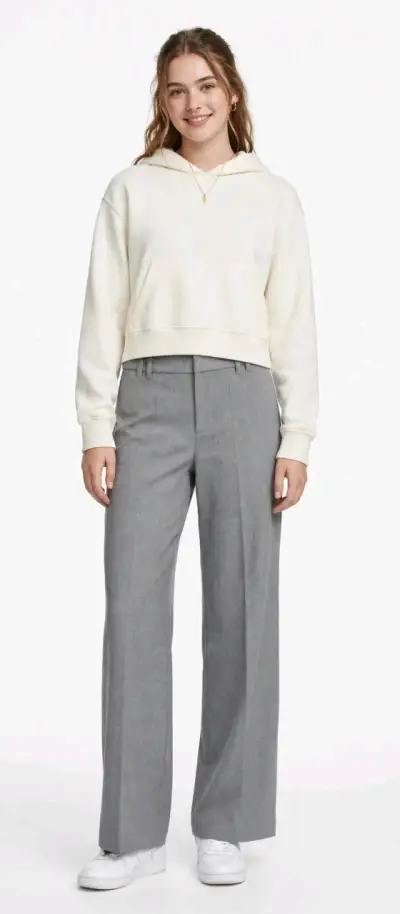 Pantalon gris de vestir de mujer - miniatura 4