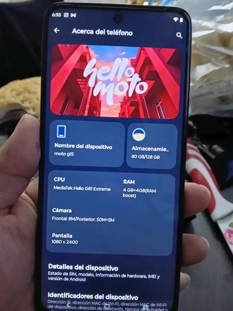 Smartphone Motorola G60 con 128GB de almacenamiento - 4