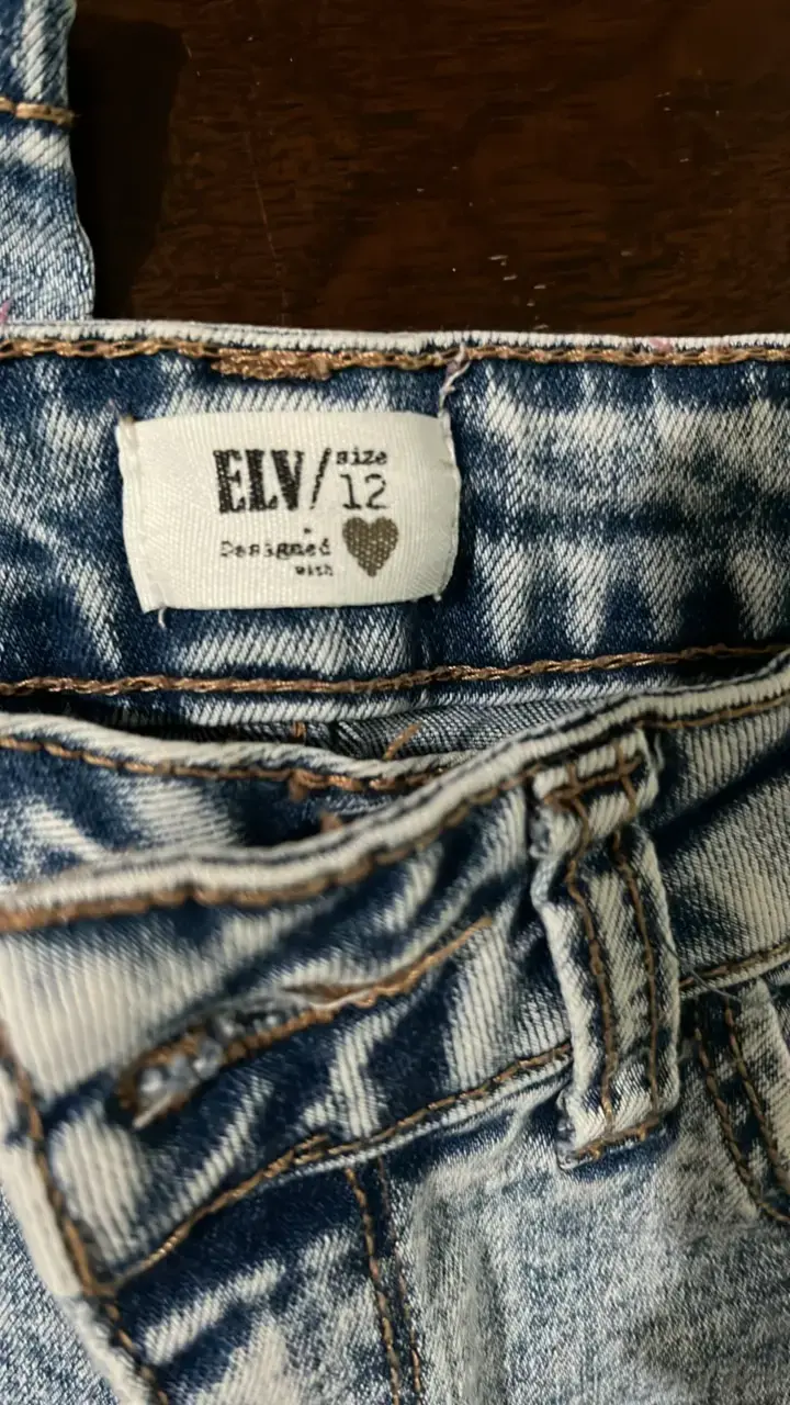 Jeans de mezclilla azul claro talla 12 - 3