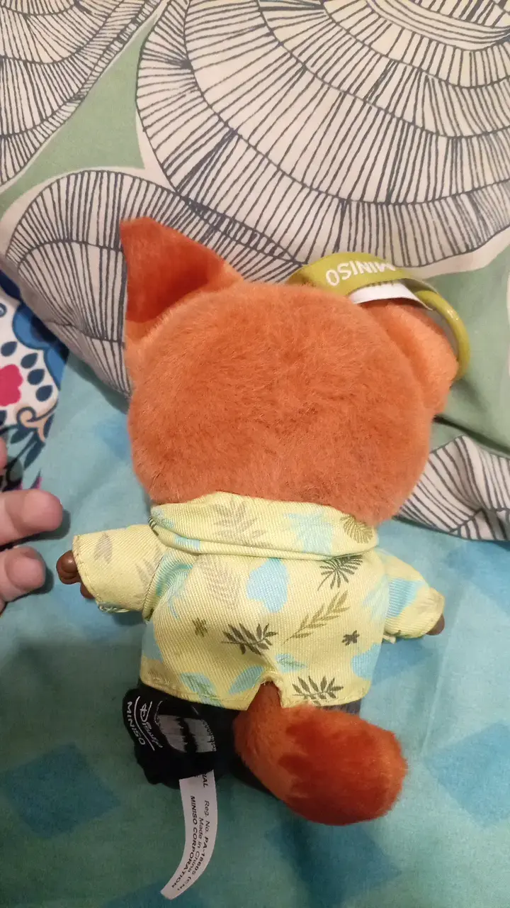 Peluche de zorro con camisa y corbata - 3