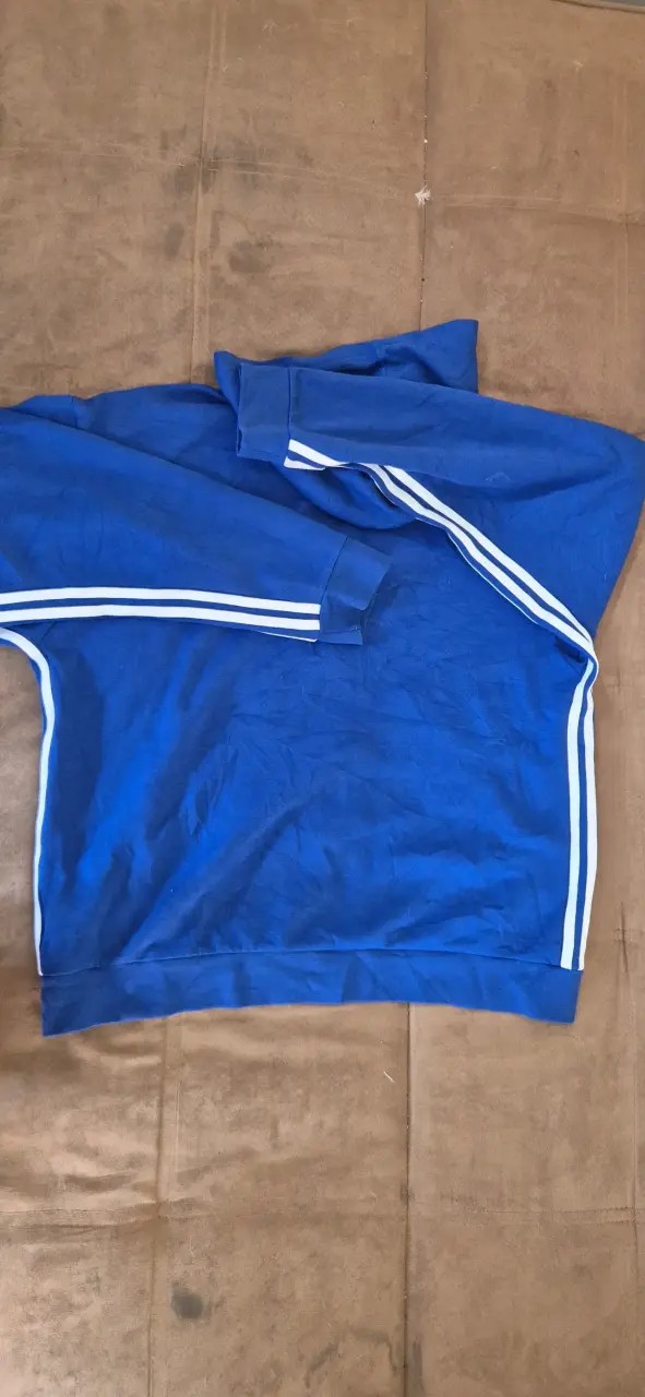 Polerón con capucha azul Adidas para hombre - 4