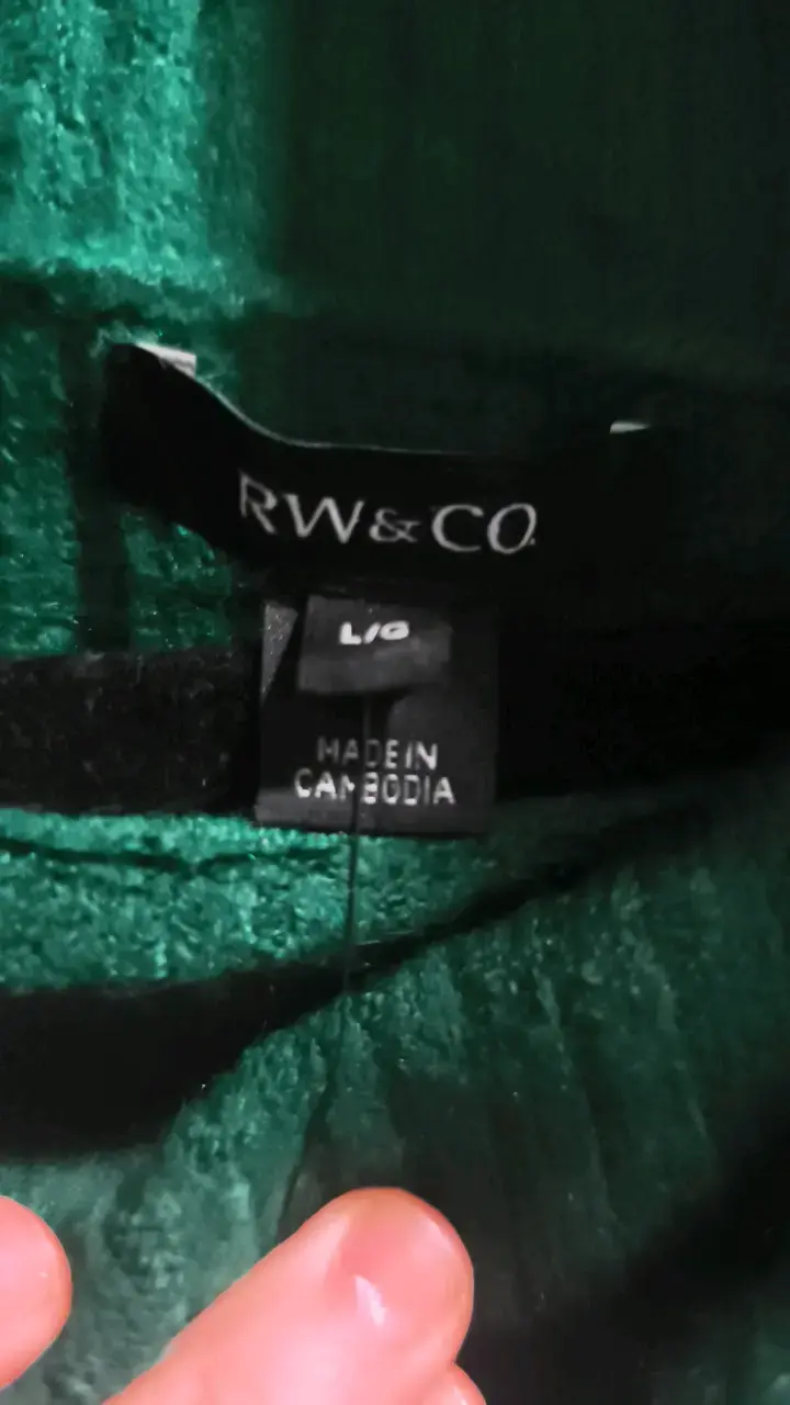 Suéter verde de cuello alto RW&CO - 2