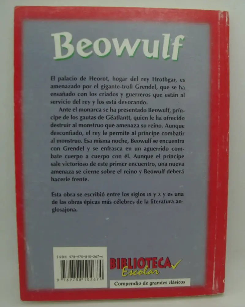 Libro Beowulf Anónimo Editorial Grijalbo - 2