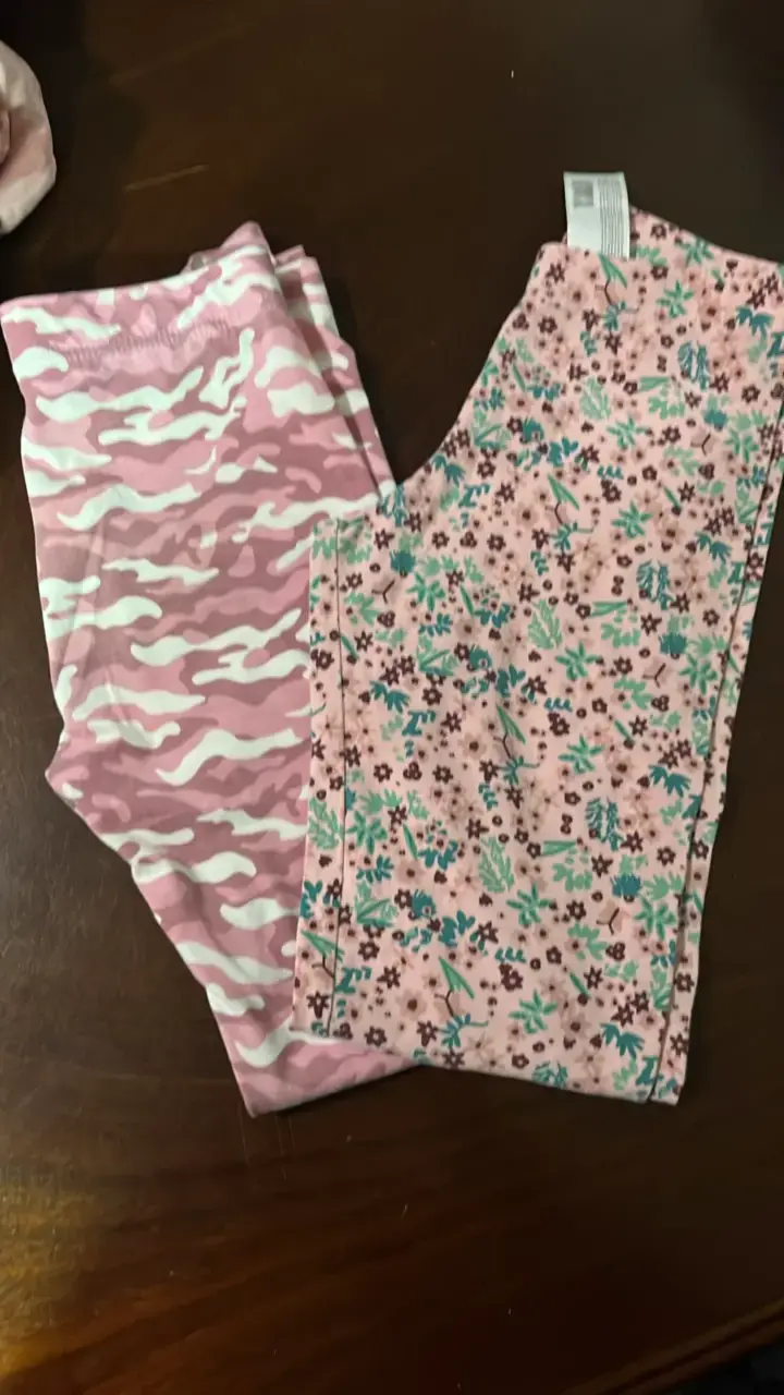 Pack de leggings estampados para niña talla 12 - 1