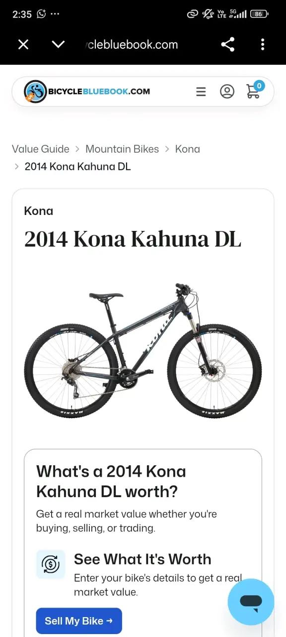 Bicicleta de Montaña Kona Kahuna DL 2014 - 1