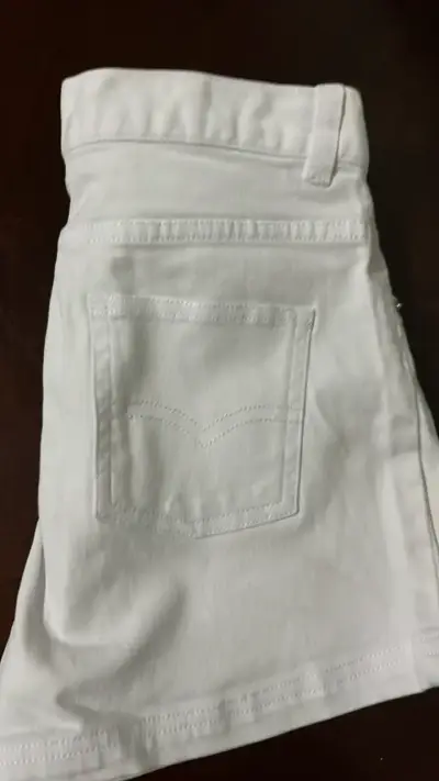 Shorts blancos de mezclilla Fashion Spark - miniatura 3
