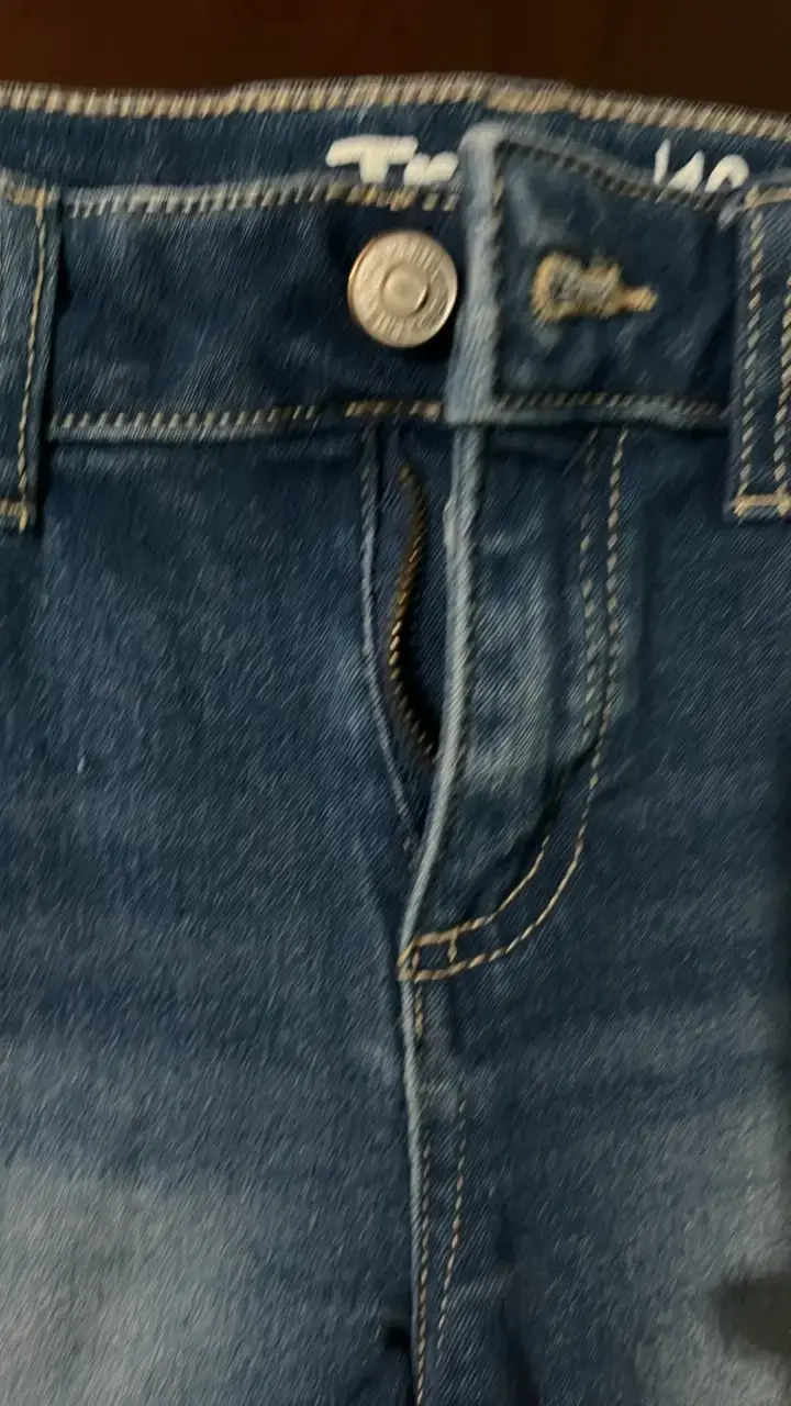 Shorts de mezclilla para niña con encaje Tribu - 2