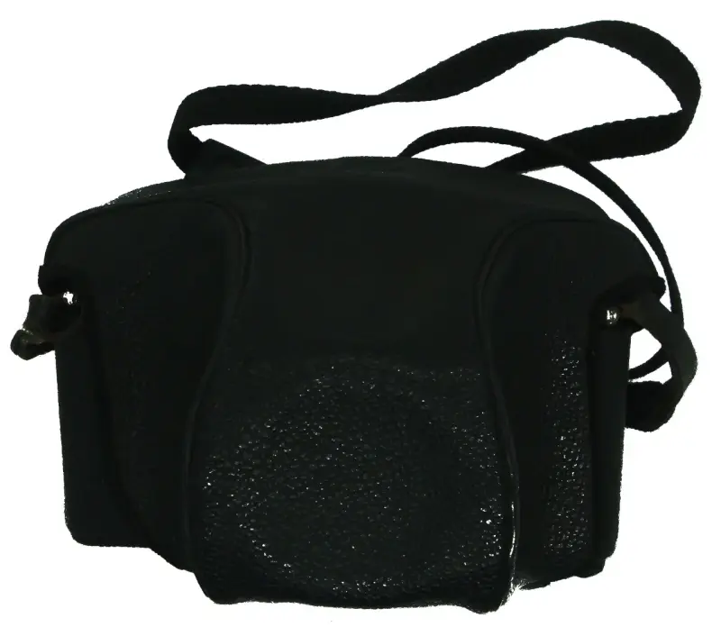 Cámara analógica vintage con funda - 4