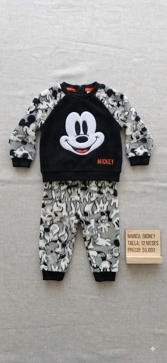 Conjunto Disney Mickey para bebé 12 meses