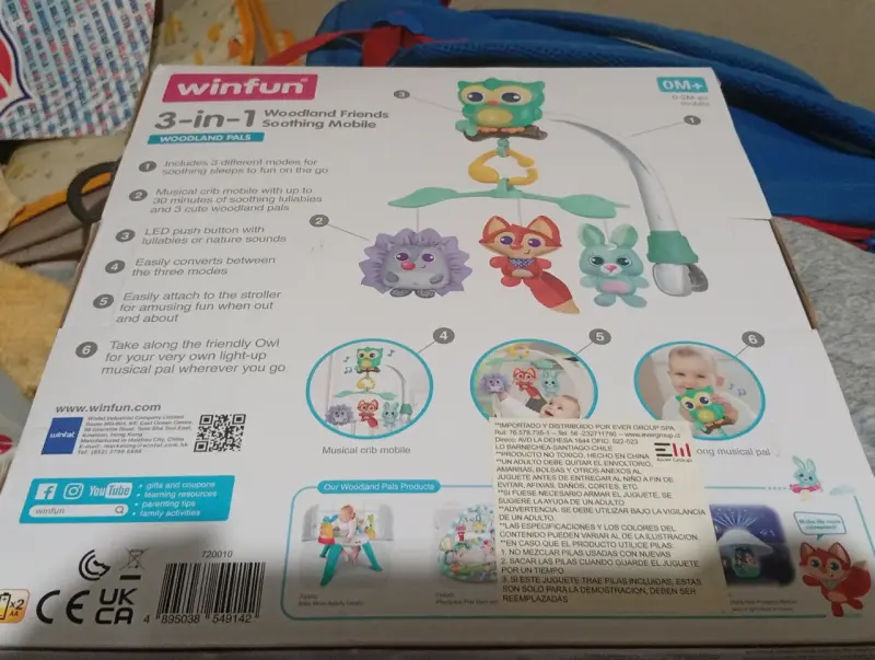 Móvil musical para cuna Winfun 3 en 1 - 1