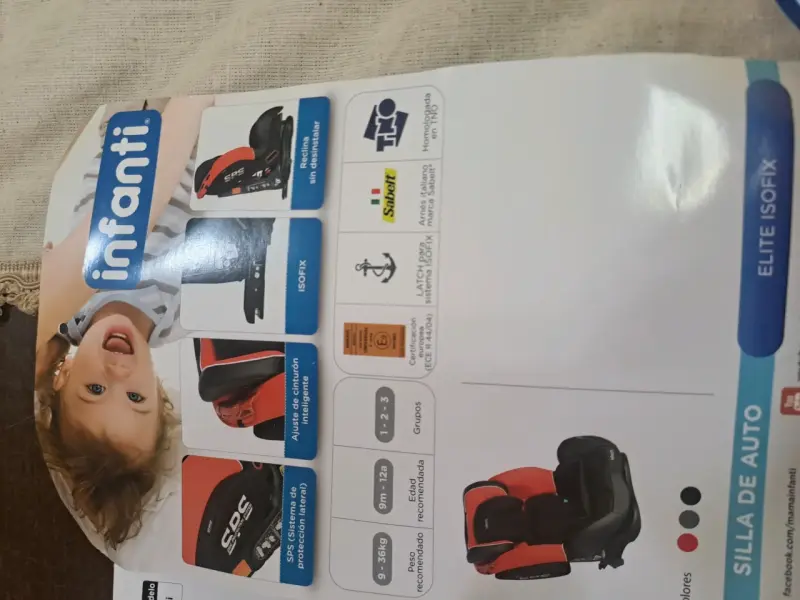 Silla de auto Infanti isofix protección later - 5
