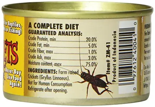 Alimento enlatado para reptiles Zoo Med Can O' Crickets - 2