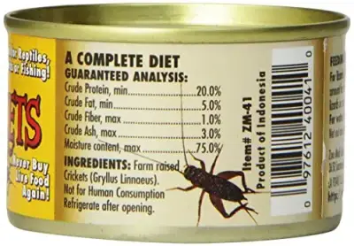 Alimento enlatado para reptiles Zoo Med Can O' Crickets - miniatura 2
