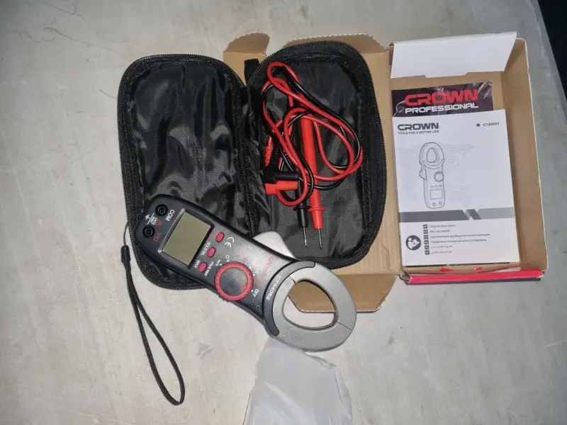 Multímetro Digital Crown CT44053 con Estuche - 1
