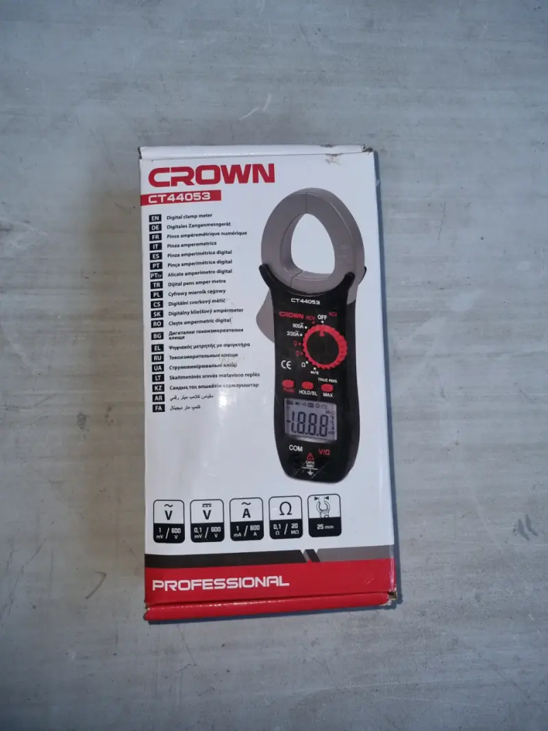 Multímetro Digital Crown CT44053 con Estuche - 2