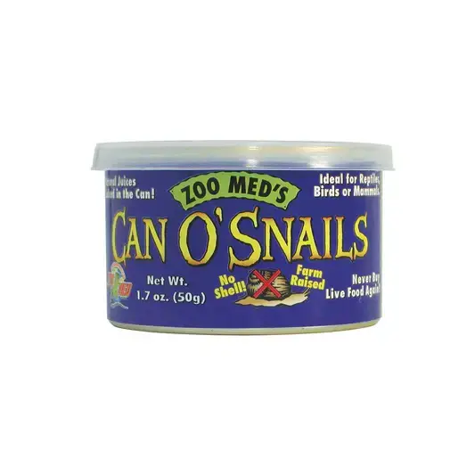 Lata de Caracoles Zoo Med's para Reptiles y Aves