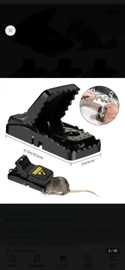 Trampa para Ratones Reutilizable de Plástico - miniatura 1