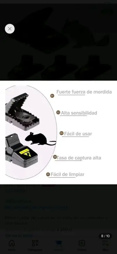 Trampa para Ratones Reutilizable de Plástico - miniatura 2