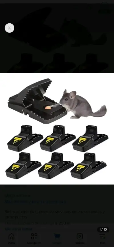 Trampa para Ratones Reutilizable de Plástico - miniatura 3