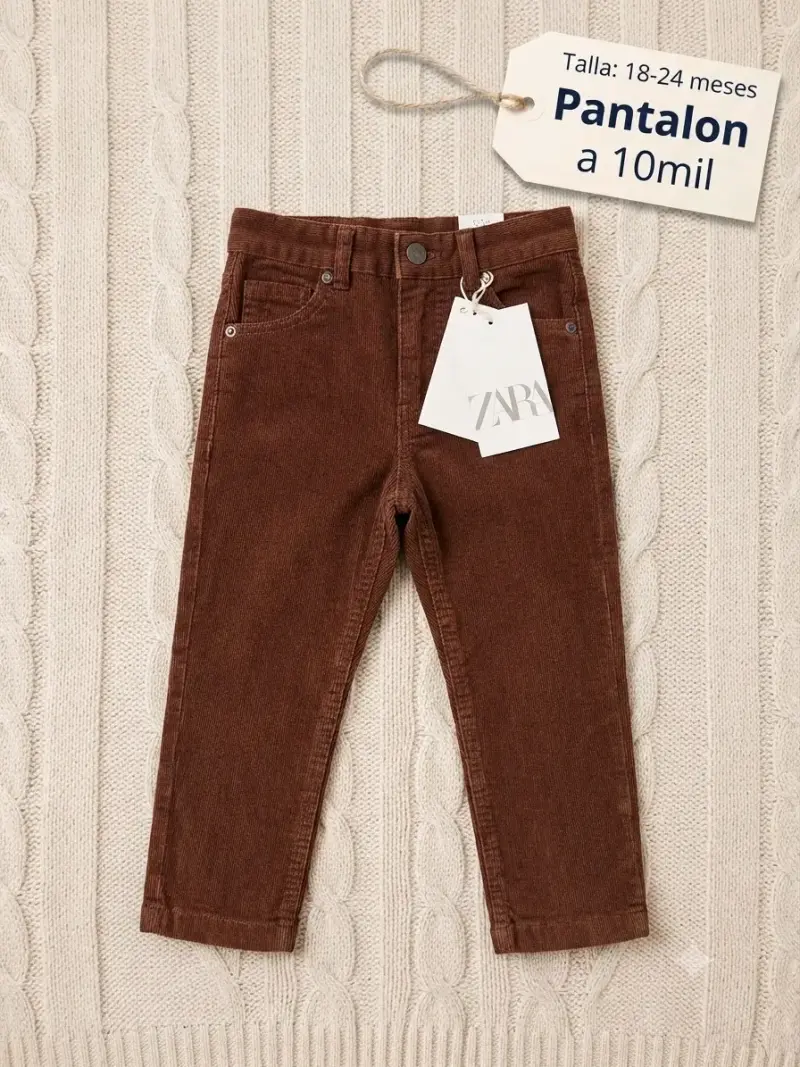 Pantalón de bebé marrón Zara 18-24 meses