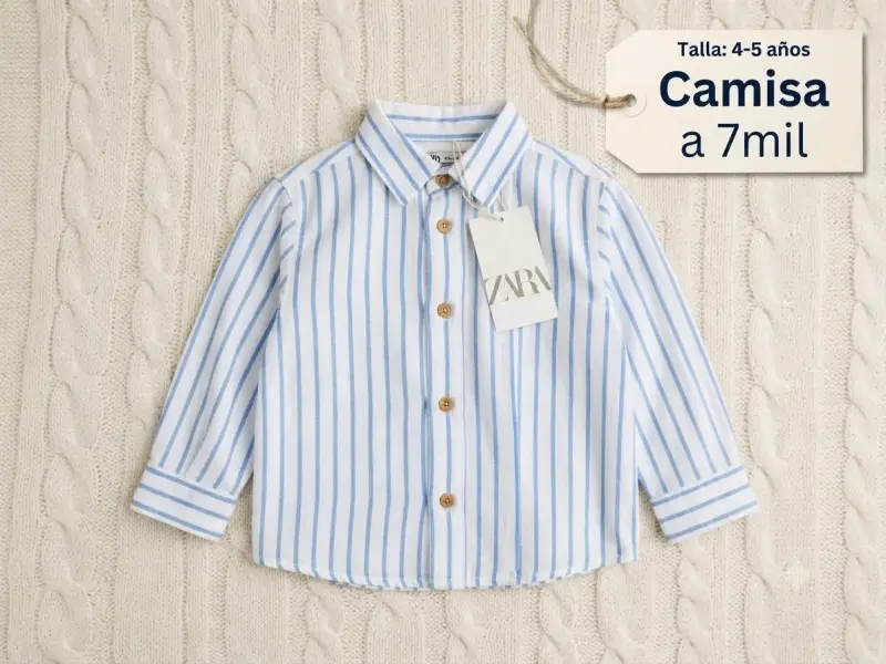 Camisa de rayas para niños Zara 4-5 años