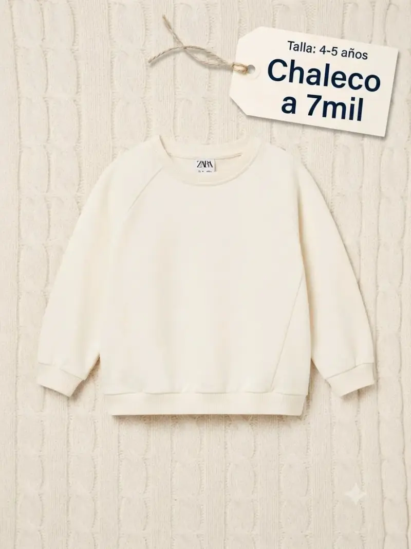 Chaleco Zara para niños talla 4-5 años