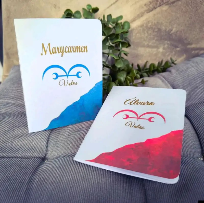 Libretas de votos personalizadas para bodas - 1
