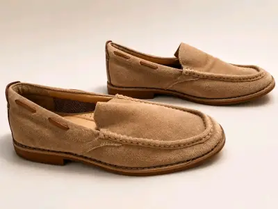 Mocasines de Gamuza Beige Hush Puppies para Hombre - miniatura 2