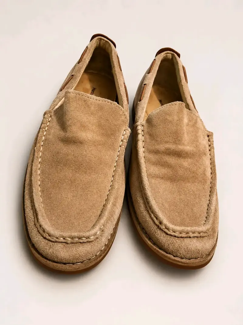 Mocasines de Gamuza Beige Hush Puppies para Hombre - 3