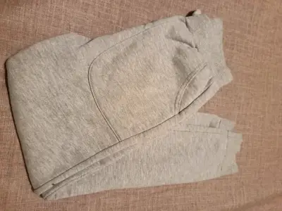 Pantalones de chándal unisex en gris y azul - miniatura 3