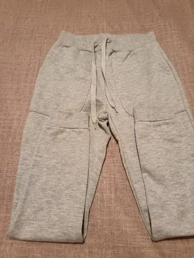Pantalones de chándal unisex en gris y azul - miniatura 4