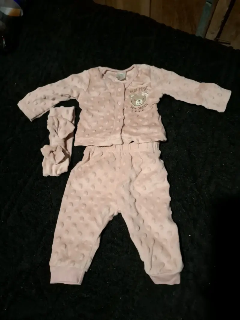 Conjunto de ropa para bebé con diseño floral y tejido - 5