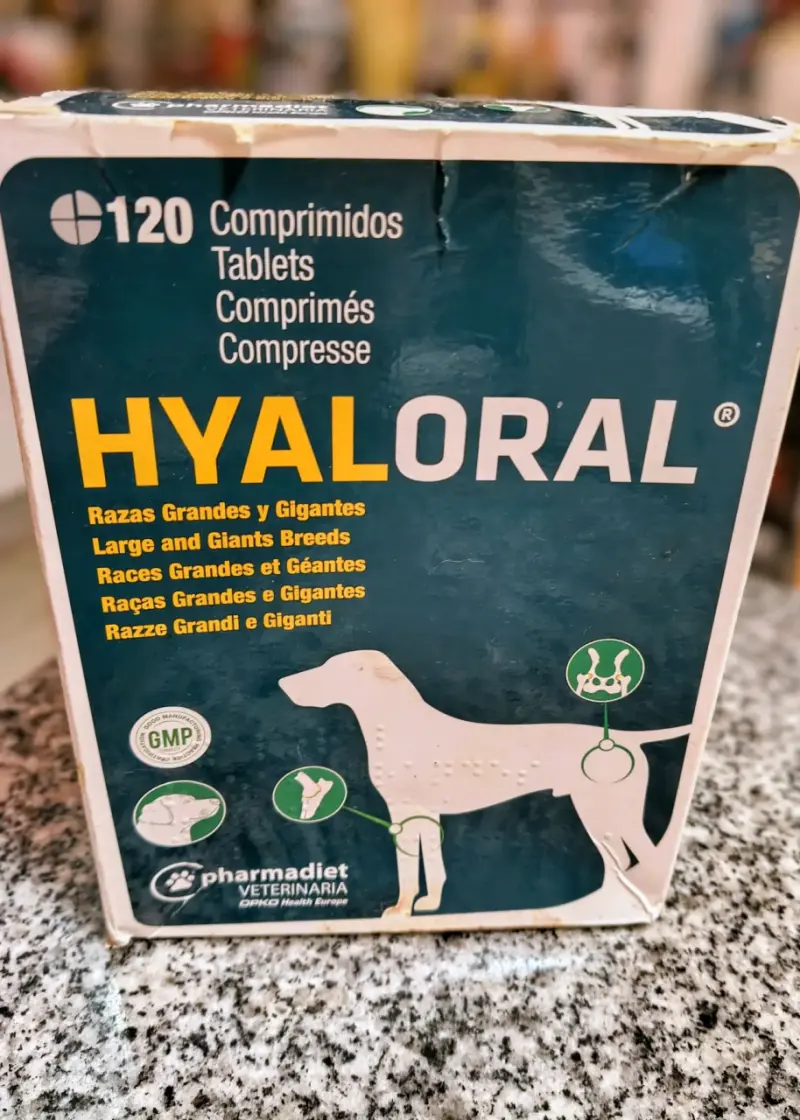 Hyaloral 120 comprimidos para perros grandes - 1