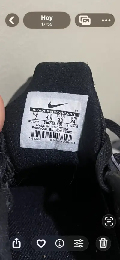 Zapatillas deportivas Nike negras para hombre - miniatura 4