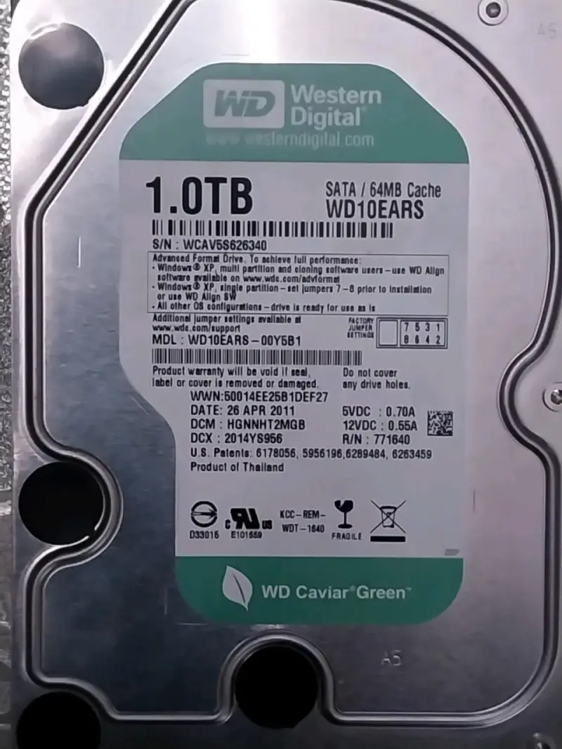 Discos duros Western Digital 1TB WD10EARS - 2