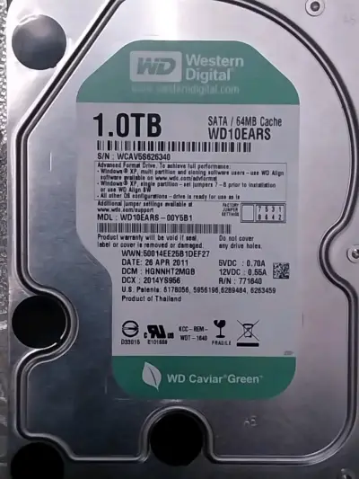 Discos duros Western Digital 1TB WD10EARS - miniatura 2