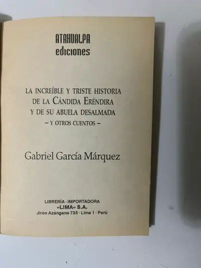 Libro La Increíble y Triste Historia de la Cándida Eréndira - Gabriel García Márquez - miniatura 2