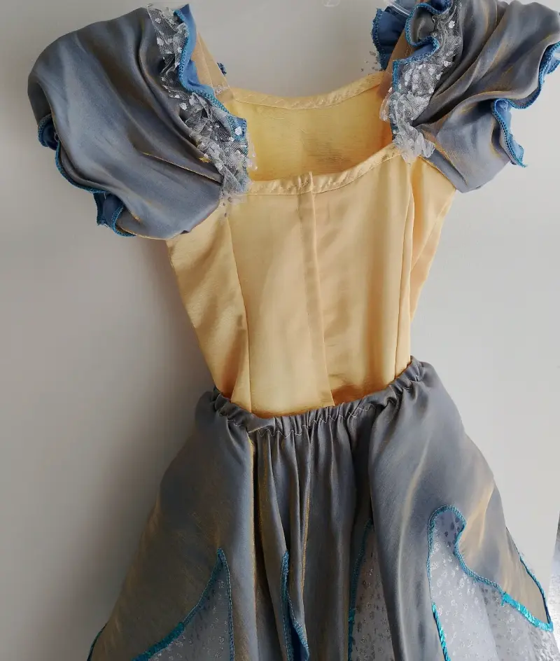 Vestido de Vals para niña con brillantes - 4