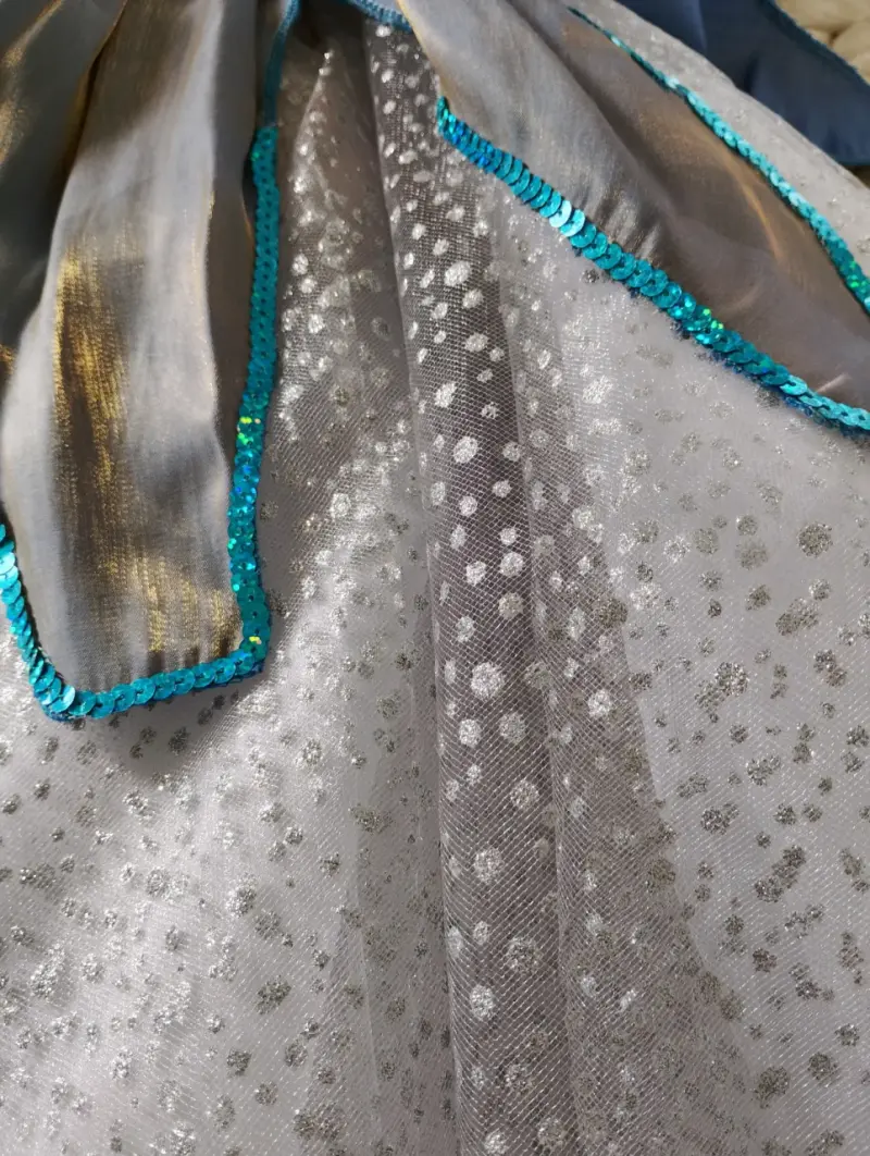 Vestido de Vals para niña con brillantes - 5