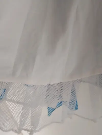 Vestido chinita floral azul con volantes - miniatura 4