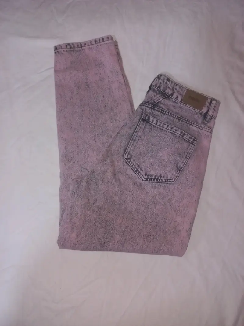 Jeans de mezclilla Sybilla color lila desgastado - 2